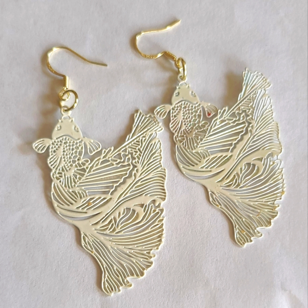 Hand Crafted Koi Fish Earrings